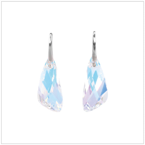 Swarovski Element Wing Earrings - Aurore Boreale - swarovski jewellery south africa kcrystals