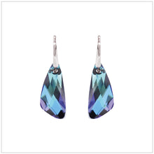 Swarovski Element Wing Earrings - Bermuda Blue - swarovski jewellery south africa kcrystals