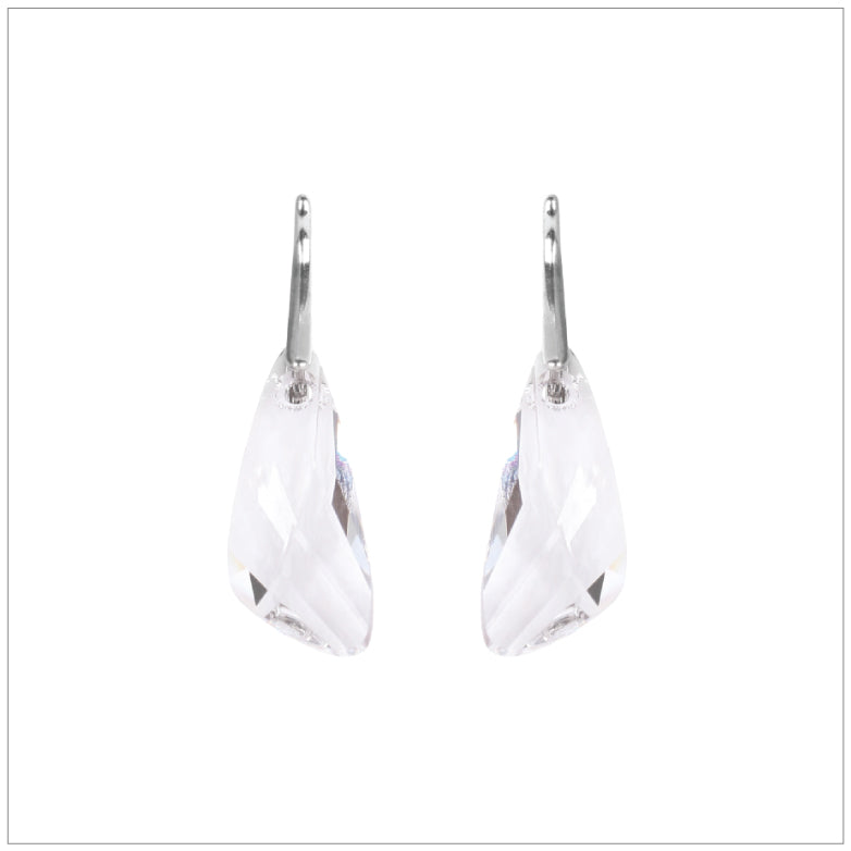 Swarovski Element Wing Earrings - Crystal - swarovski jewellery south africa kcrystals