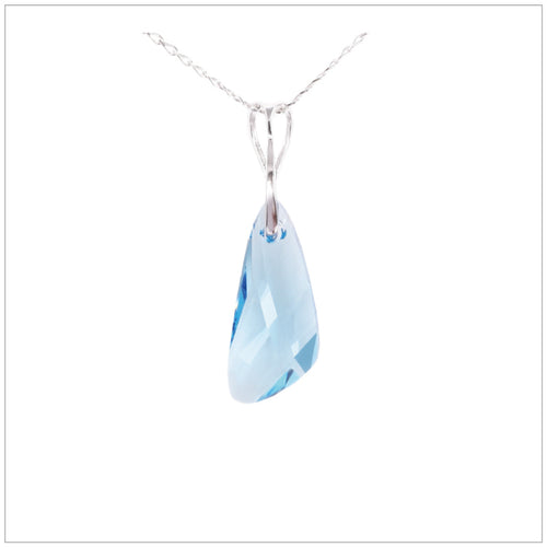 Swarovski Element Wing Necklace - Aquamarine - swarovski jewellery south africa kcrystals