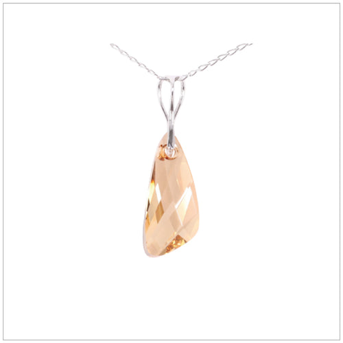 Swarovski Element Wing Necklace - Golden Shadow - swarovski jewellery south africa kcrystals
