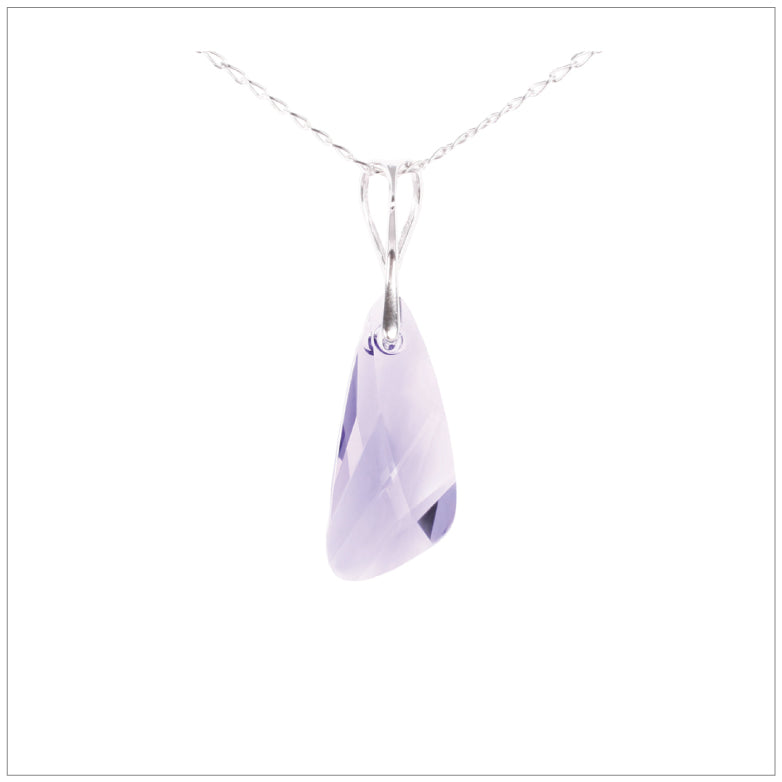 Swarovski Element Wing Necklace - Tanzanite - swarovski jewellery south africa kcrystals