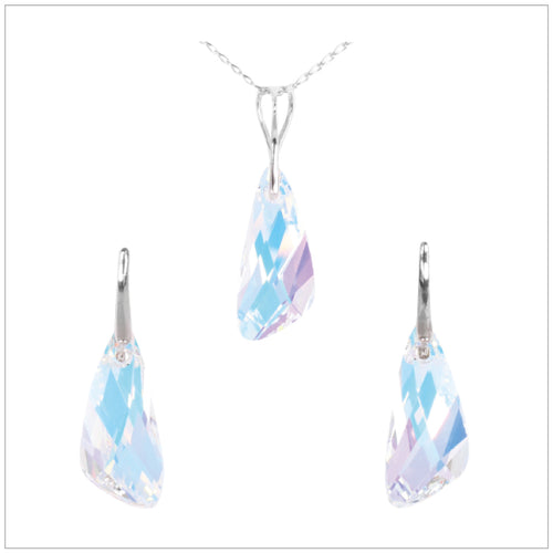 Swarovski Element Wing Set - Aurore Boreale - swarovski jewellery south africa kcrystals