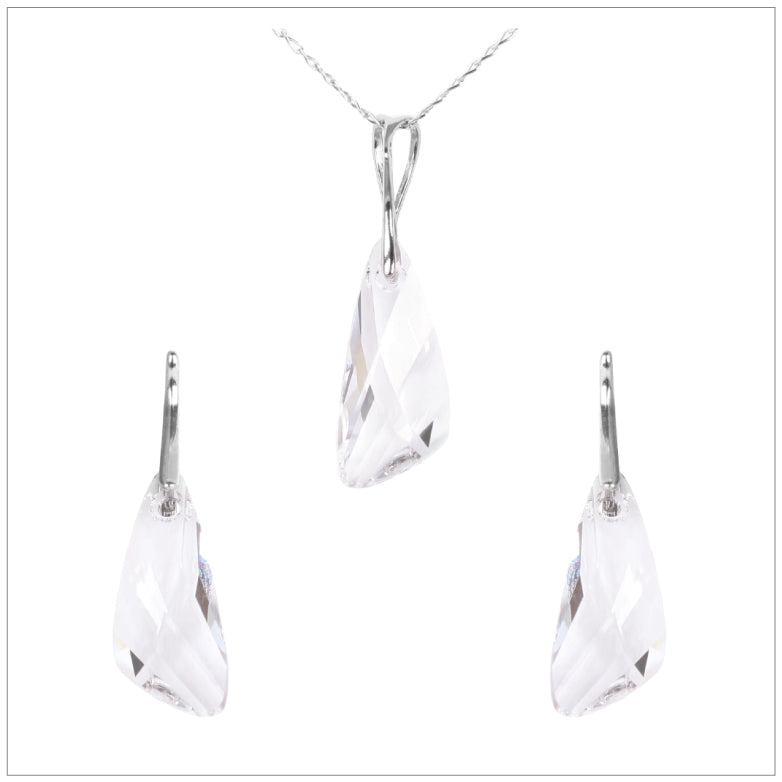 Swarovski Element Wing Set - Crystal - swarovski jewellery south africa kcrystals