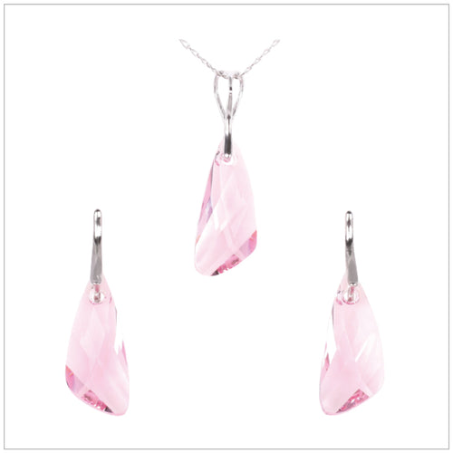 Swarovski Element Wing Set - Light Rose - swarovski jewellery south africa kcrystals